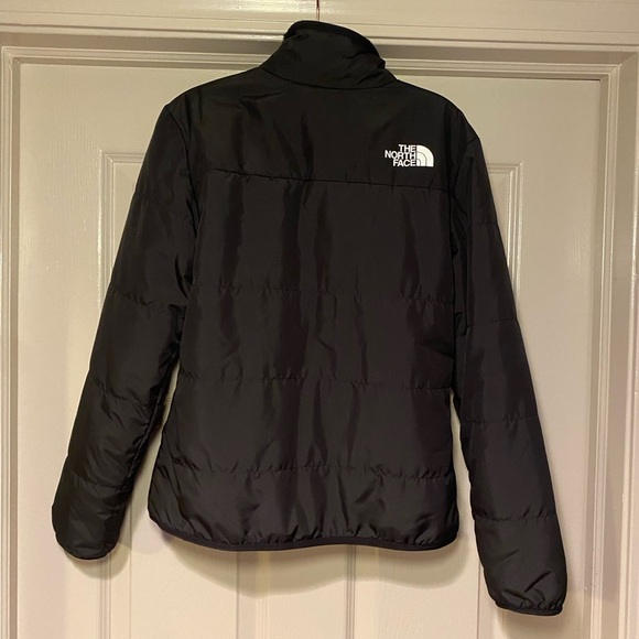NWT North Face Girls Mossbud Reversible Jacket in Black Warm Classic - Picture 9 of 13